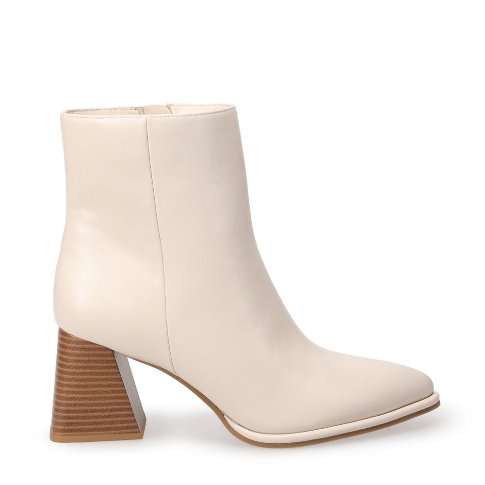 Bone Heeled Boots Memory Foam